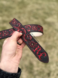 "Hot Blood" Floral Handmade Belt