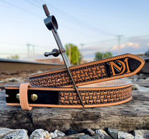 "Axe" Basket Weave Belt