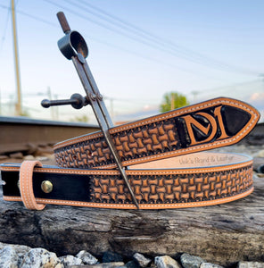 "Axe" Basket Weave Belt