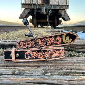 "Wave" Floral Leaf Handmade Belt