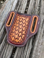 Cargar imagen en el visor de la galería, Classic Basket Weave Knife Sheath
