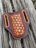 Cargar imagen en el visor de la galería, Classic Basket Weave Knife Sheath
